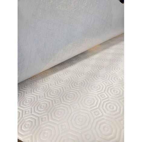 Protège Table sous Nappe Ronde 140 cm antidérapant, Antichoc et imperméable, 100% fabriqué en Espagne, Blanc (1/5)