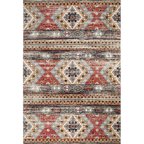 Andiamo In- und Outdoorteppich Bonnie multicolor grau-rot, 120 x 170 cm Teppich (1/3)