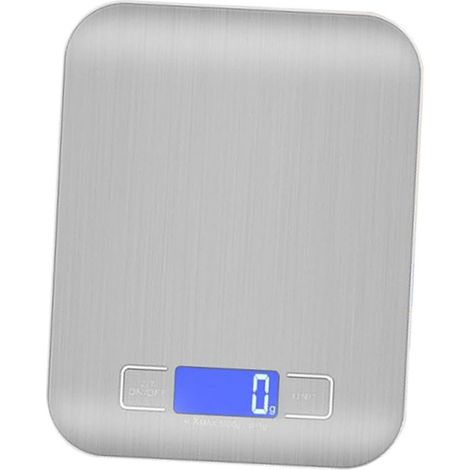 Outil de Cuisine : Balance Numérique en Acier Inoxydable 5 Kg/1G Alimentaire Portable Facile à Utiliser (1/4)