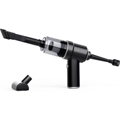 Aspirateur à main et souffleur sans fil rechargeable, aspirateur et souffleur de voiture humide/sec à forte aspiration 12000pa, anti-poussière (1/5)
