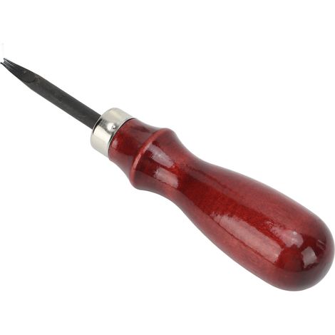 Biseau de finition cuir 1,0mm acier durable bois de santal brillant haute précision couteau à parer large usage (1/5)