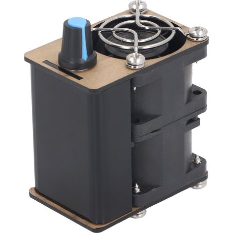 Module de commande de ventilateur puissant avec boîtier en acrylique noir, 12V, 12W, Violent en continu pour le refroidissement, le soufflage, l'échappement de fumée de soudure (1/5)