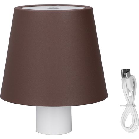 Ortviai Lampe LED sans fil pour bouteille de vin – 3 températures de couleur, gradation continue, batterie 1500 mAh, couleur marron (1/5)