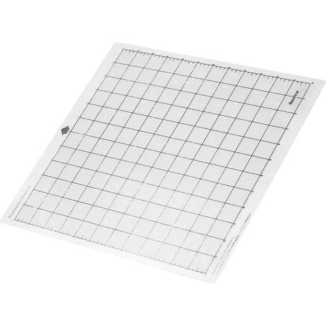 Bisofice Ersatz-Schneidematte, transparent, selbstklebend, Cricut-Matte mit Messraster, 12 x 12 Zoll, 1 Stück, transparent