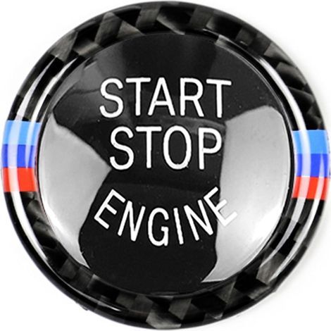 Copertura pulsante Start/Stop per BMW Serie 3 Serie 5 X5 X6 E90 E91 E92 E93 E60 E70 E71 Z4 (1/3)