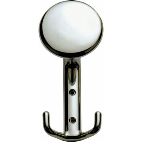 Appendiabiti in Zama mod. Saturno finitura Bianco 65x140 mm (1/2)