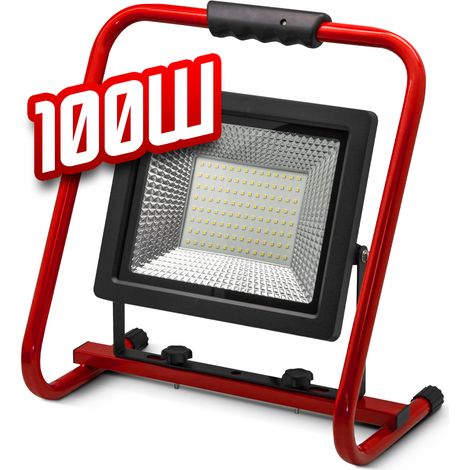 I-WATTS PRO - Projecteur LED de chantier 100 W - Éclairage haute puissance - Résistant aux intempéries - Intérieur & extérieur (1/4)