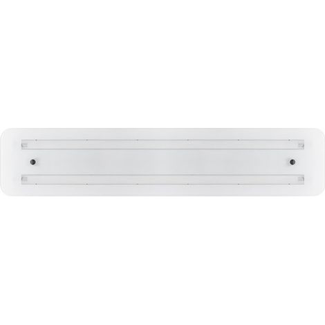 Plafón TANZANITA 2xG13 T8 LED 90cm L.98,5xAn.20xAl.4cm Blanco (1/2)