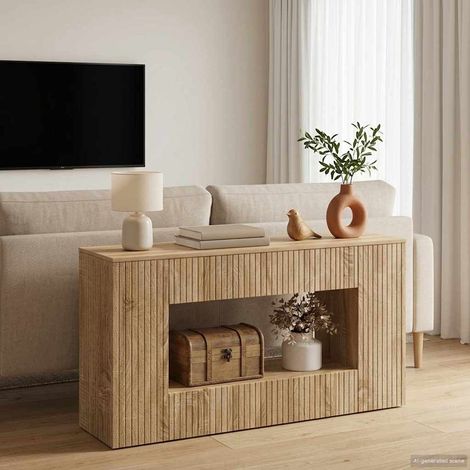 vidaXL Table console Chêne Sonoma 101 x 29 x 74 cm Bois d’ingénierie