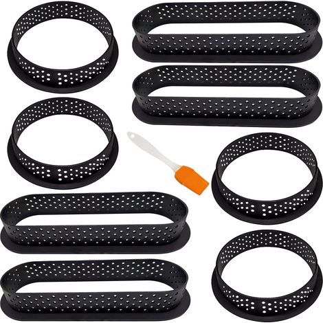 8 x Perforated Round Cake Cutter Cake Mould (1/5)