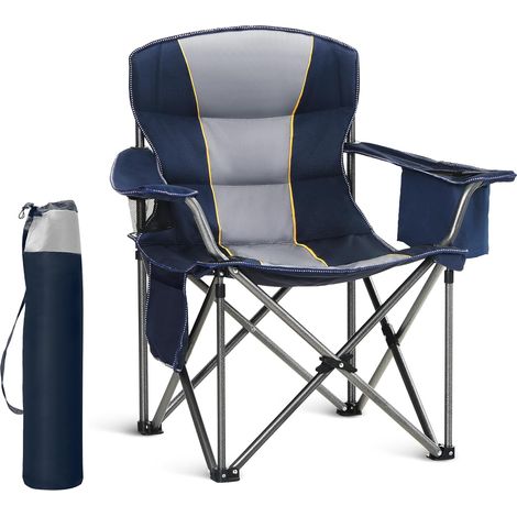 Chaise de Camping Pliante surdimensionnée avec Porte-gobelets (1/5)
