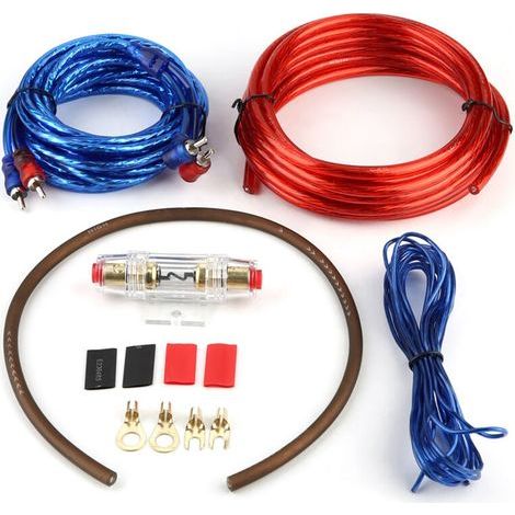 Einbausatz für Subwoofer, Verstärker und Lautsprecher im Auto inklusive Sicherung (1/5)