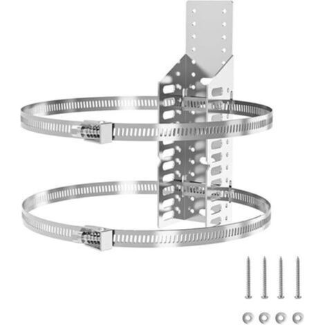 Support mural pour réservoir d’expansion de chauffe-eau – Support thermique avec sangles anti-vibrations – Fixation stable et silencieuse pour ballon d’expansion