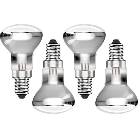 Pack of 4 E14 R39 25W Dimmable Warm White 2400K 360° Beam Angle Lava Bulbs for Decorative Lamps (1/5)