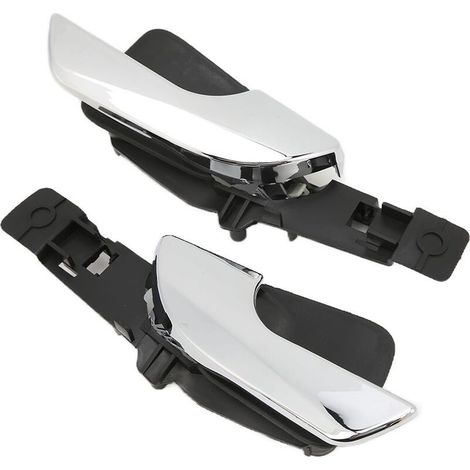 Poignées de porte intérieures pour voitures, lot de 2, argentées, 156092167, compatibles avec les modèles Alfa Romeo 2010-2020 - DOU