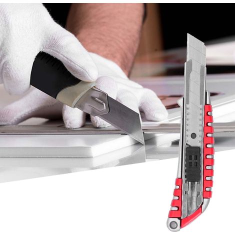 11118 Universalmesser aus Aluminiumlegierung mit Drehmechanismus, robustes Papierschneidemesser, Büromesser (1/5)