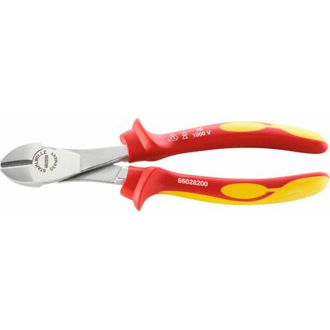 6602 VDE Pinces coupantes de côté VDE avec chanfrein de coupe 200 mm Kopf  Griffe (1/3)