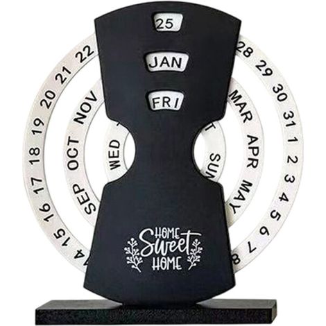 Elegante calendario da tavolo di design - Nero 1