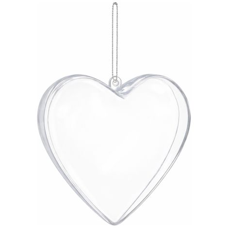 Boule boule transparente en forme de coeur pour de'coration de noel arbre de noel pour inte'rieur exte'rieur