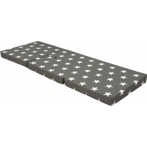 Samba sedia pieghevole grigia 70 x 190 cm confortevole
