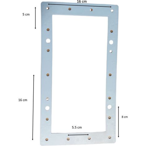 Due guarnizioni per skimmer per skimmer di grandi dimensioni e potenzialmente letali per piscine fuori terra. (1/2)