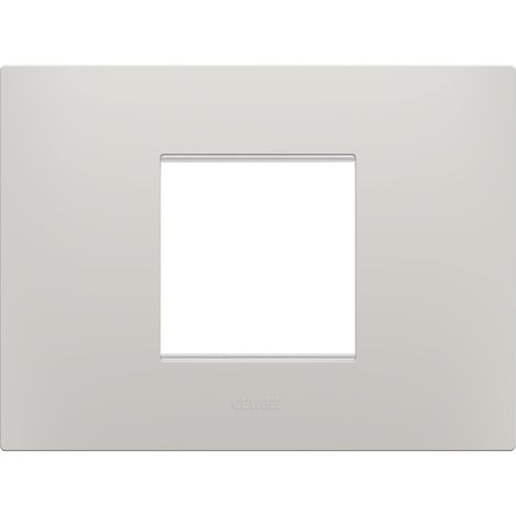 PLAQUE EGO RECTANGULAIRE 2P ARGILE GEWISS GW16002CY