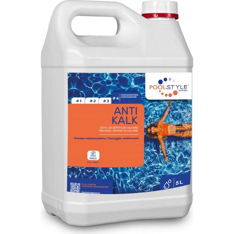 Anti calcaire en bidon de 5 Litres C/4 POOLSTYLE PSL575FI