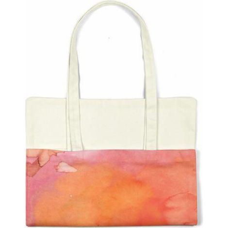 Sac Shopping Tote Bag - Coton 34 x 40 cm - Anses Longues - Réutilisable - 1 Pièce (1/4)