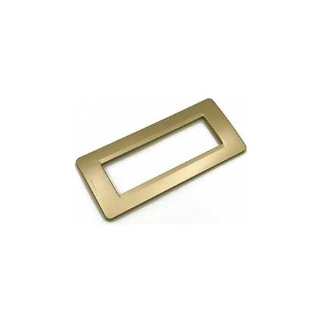 Placca 6 posti Oro satinato Compatibile con Bticino matix tipo am4806mgl