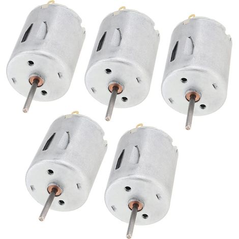 Lot de 5 moteurs haute vitesse R280 DC 12-24V 24000 tr/min pour jouets DIY, mini-ventilateurs, pompes à eau et instruments de beauté (1/5)