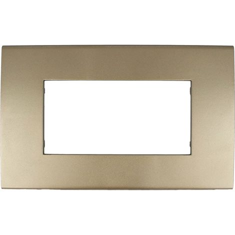 Placca bronzo 4 posti compatibile con Vimar Arkè