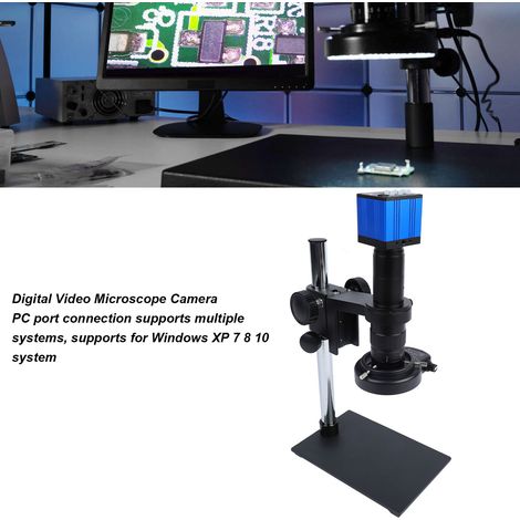 Microscope Monoculaire Zoom 2K 51MP USB HD 180X C-Mount avec Interface Multimédia, pour Réparation de Téléphone (1/5)