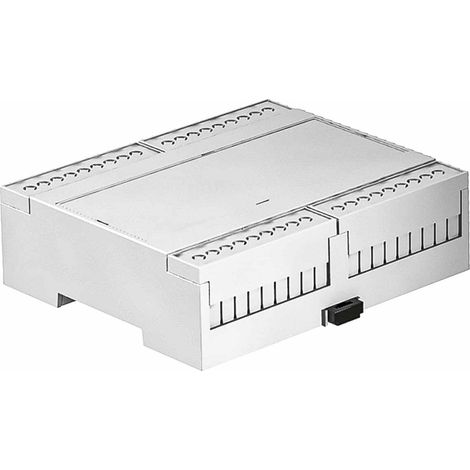 Kit de boîtier rail DIN RS PRO Partie supérieure ouverte, Dimensions 90 x 106.2 x 31.9mm 4 pôles ( Prix pour 1 )