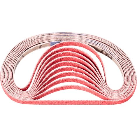 PFERD TOOLS Keramikkorn Schleifband BA 6x305 mm CO-COOL80 für Edelstahl-Schliff mit Bandschleifer (100) 100 Stk (1/4)