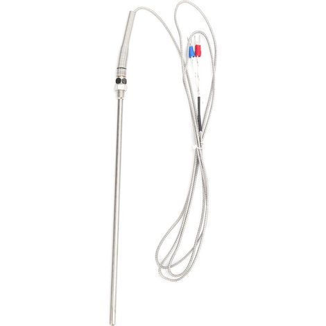 5x200mm K-Type Thermocouple Capteur de Température Sonde en Acier Inoxydable M8 Filetage (1/5)