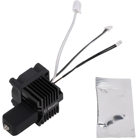 Remplacement Hotend d'imprimante 3D pour Bambu Lab X1 X1C, conception intégrée, extrudeuse de buse en acier trempé, extrémité chaude avec ventilateur 0.6mm (1/5)