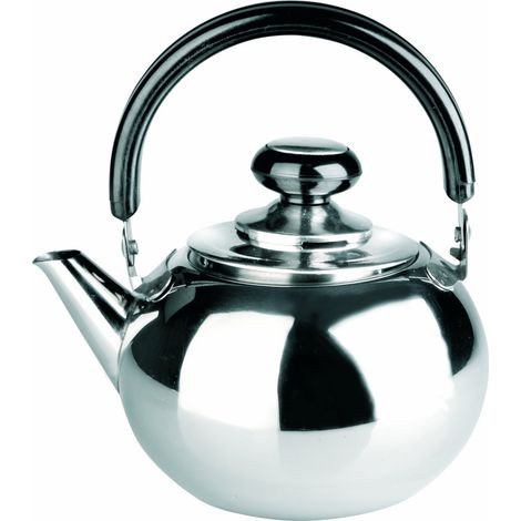 IBILI Teiera Pava con filtro Prisma, 1,3 litri, acciaio inox 18/10, adatta per induzione