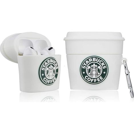 Étui protecteur silicone AirPods Pro, design amusant boisson nourriture dessin animé, coque choc anti-chute douce, accessoire porte-clés marron pour AirPods Pro/3ème génération (1/5)