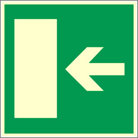 Panneau photoluminescent Sortie de secours - Rigide 200x200mm - 4030982