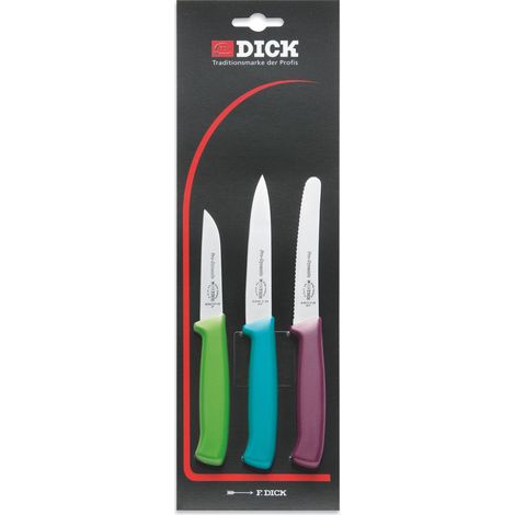 Dick Couteaux de cuisine set de 3 couteaux tout usage ProDynamic tranchant dentelé 2 couteaux de cuisine