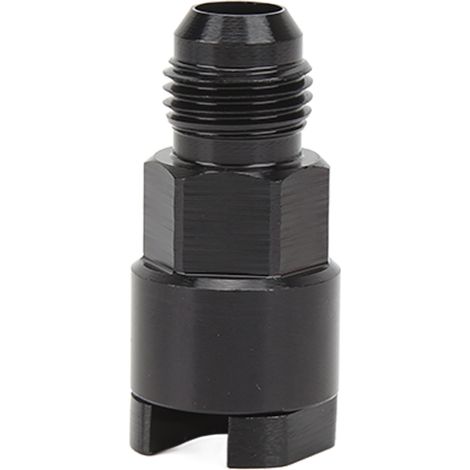 Tubo del carburante, adattatore EFI a sgancio rapido in lega di alluminio anodizzato nero impermeabile e raccordo maschio per tubo del carburante in pressione (AN6-5/16").