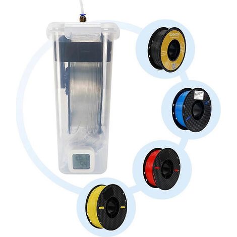 Conteneur hermétique de 4 litres, boîte de séchage étanche à l'humidité pour consommables PLA d'imprimante 3D, plateau, joint d'étanchéité, boîte de rangement (1/5)