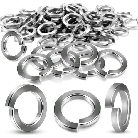 Lot de 60 Rondelles à Ressort M8 en Acier Inoxydable A2/V2A - Lisses et de Carrosserie Hélicoïdales pour Appareils Ménagers et Mécaniques (1/5)
