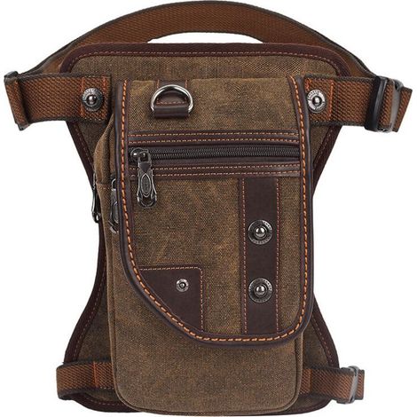 Borsa da gamba in tela per moto, marsupio, borsa da gamba