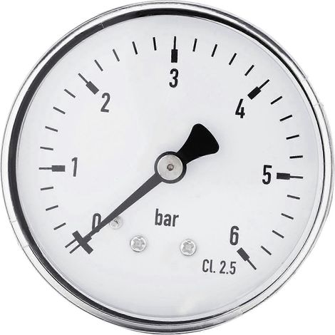 Stück Mini-Hochpräzisions-Manometer für Kraftstoff, Luft, Öl, Flüssigkeiten und Wasser, 0–6 bar, 1/4"-NPT-Gewinde