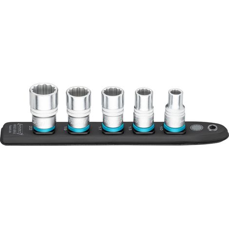 Hazet SmartRail, Vierkant hohl 12,5 mm (1/2), Außen-Doppel-Sechskant-Tractionsprofil, Anzahl Werkzeuge: 5 (1/5)