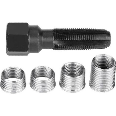 Kit Réparation Bougie M14, 5 Pcs Kit Réparation De Filetage De Bougie D'allumage De 14 Mm, Kit De Réparation De Filetage (1/5)