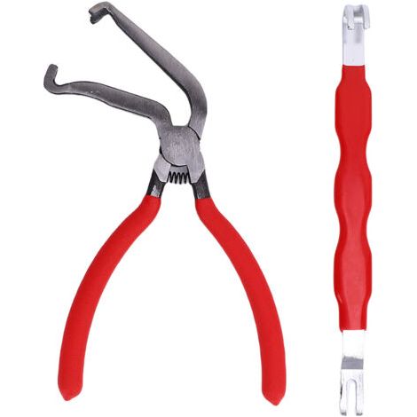 Pair - Kit de 2 outils pour déconnexion de connecteurs de câbles automobiles - Pince à déconnexion électrique pour capteurs et faisceaux de câbles, poignée ergonomique antidérapante (1/5)