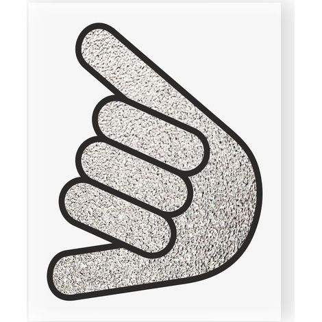 Adesivi Stickers Segno dello Shaka 10 x 12 cm (1/4)