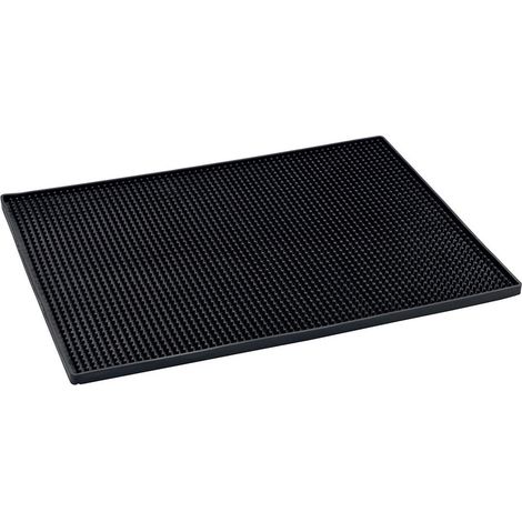 Tapis Egouttoir Vaisselle Maxi 40x30 cm - Noir,Anti-Dérapant,Séchage Rapide (1/4)